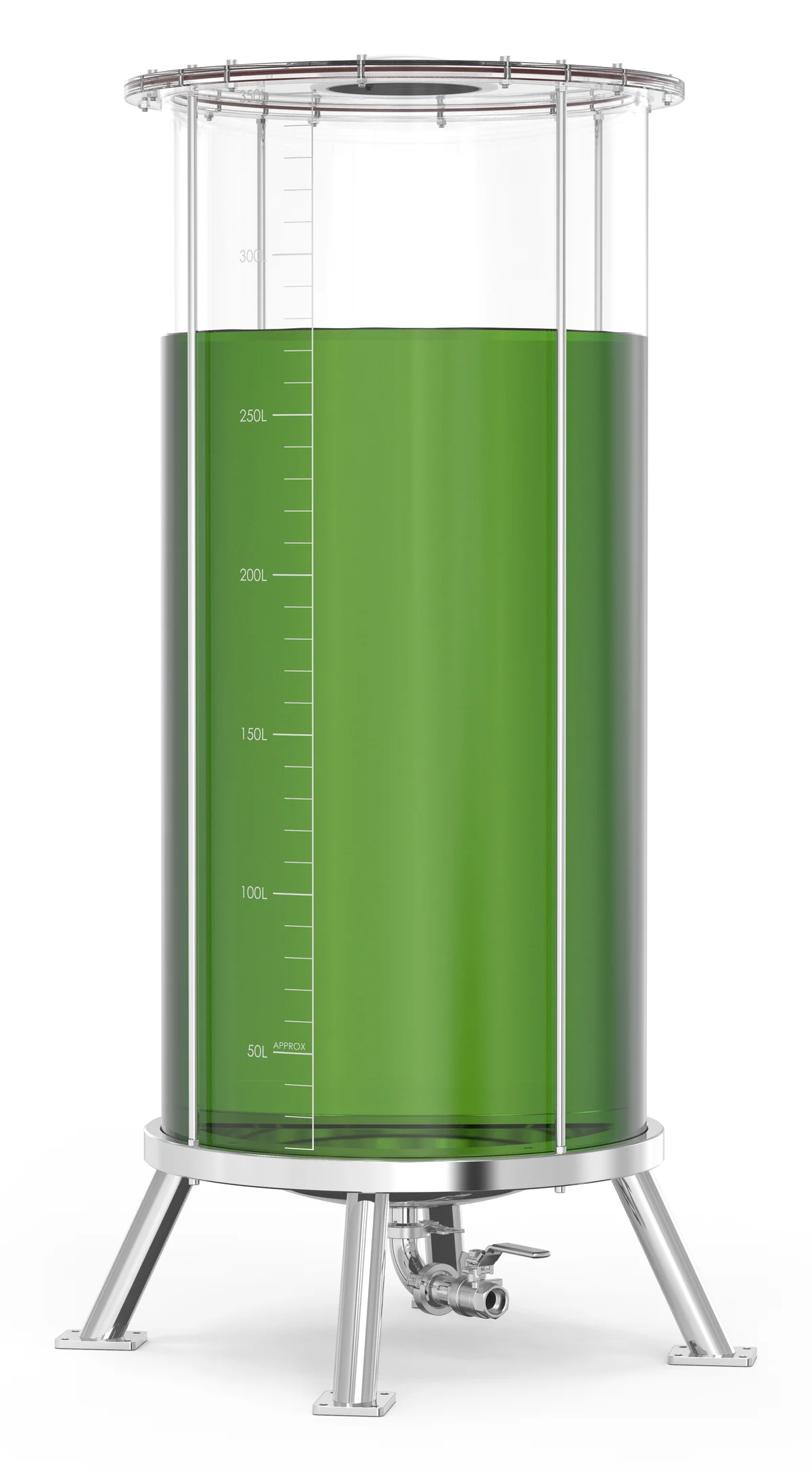 310 L vertical column photobioreactor